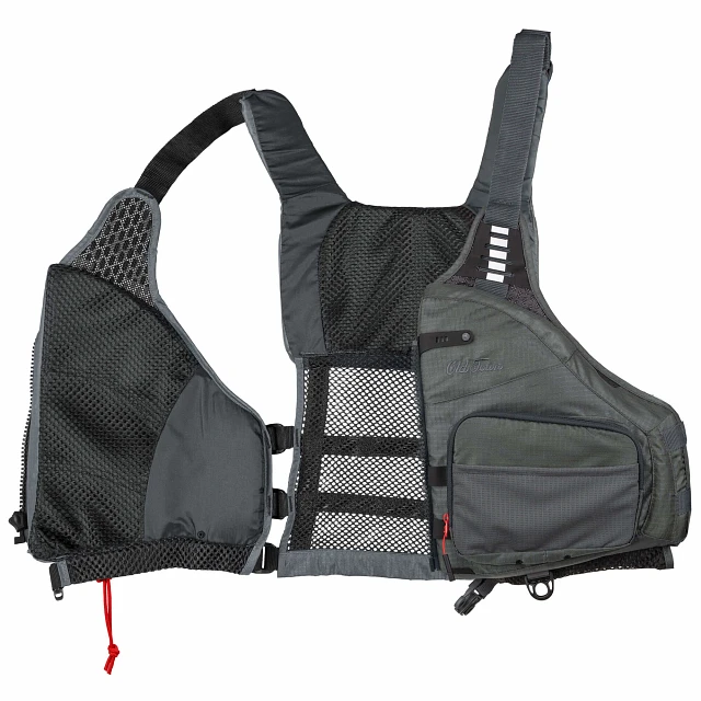 Old Town Lure Angler II Life Vest, Men's, Small/Medium, Grey