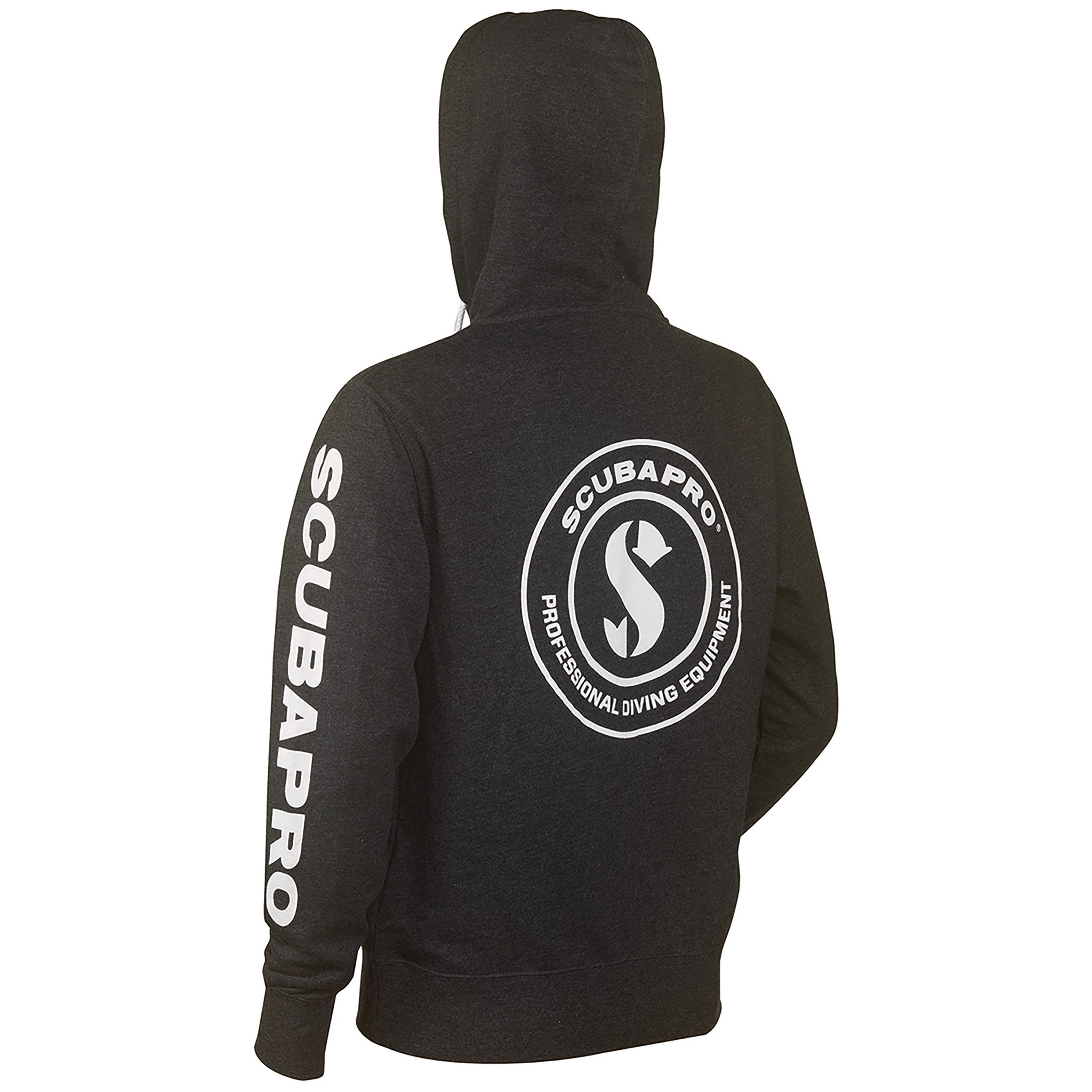 Charcoal Gray ZipUp Hoodie, XS SCUBAPRO