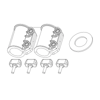 MEGA Live ICE Multi-Piece Pole Replacement Clamps