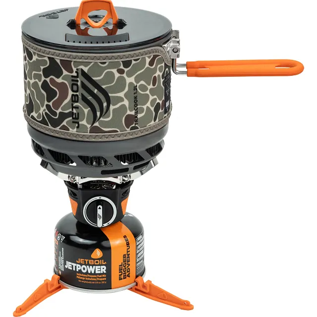 Fully assembled TrailCook 1.2L with handle extended