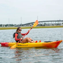 Paddling in the Old Town Ocean Kayak Venus 11 kayak