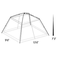 External Frame Screen House spec diagram