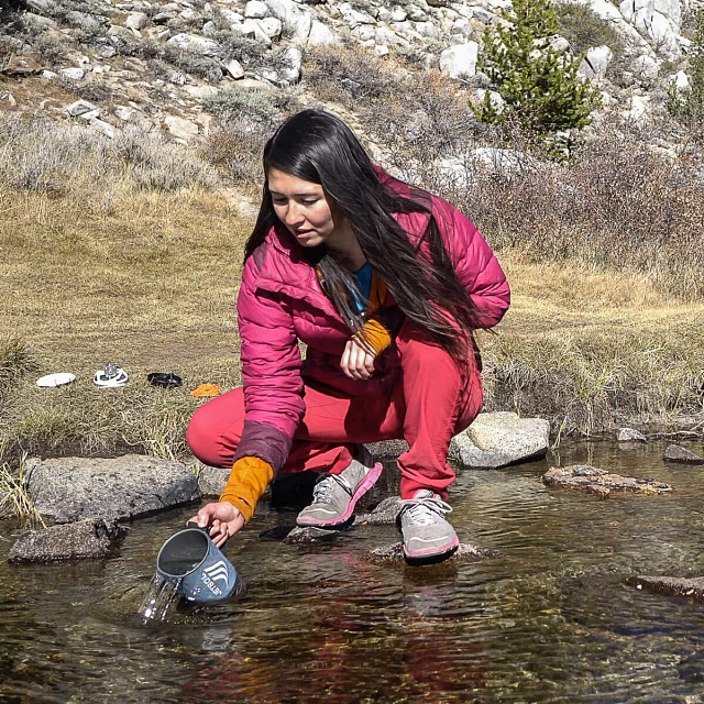 Getting water in the stream with the MicroMo pot