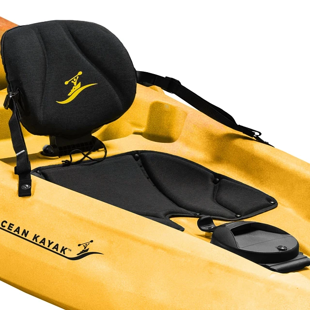 Comfortable seat and hatch on Old Town Ocean Kayak Malibu Two kayak