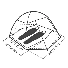 Mountain Pass 2 tent spec diagram