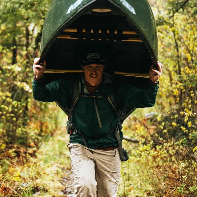 Canoe portage with the Old Town 34.5" carrying yoke