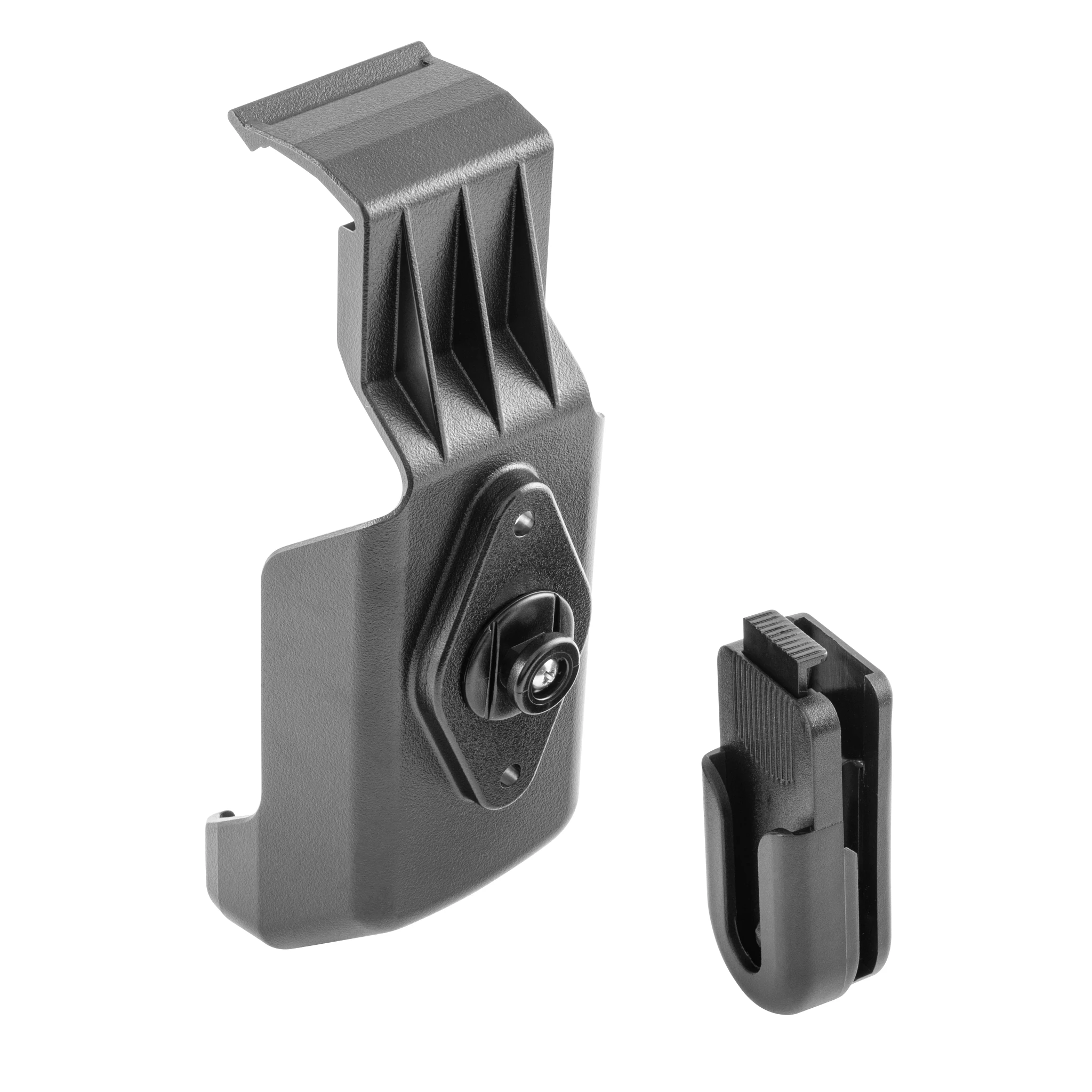 Advanced GPS Navigation Wireless Remote Cradle shown with clip component