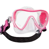 Synergy 2 Trufit Dive Mask, w/Comfort Strap, Clear/White-Pink