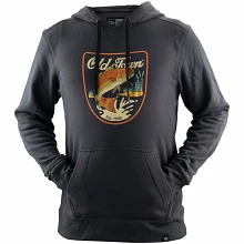 Men's French Terry Pullover Hoodie - Redfish in Graphite