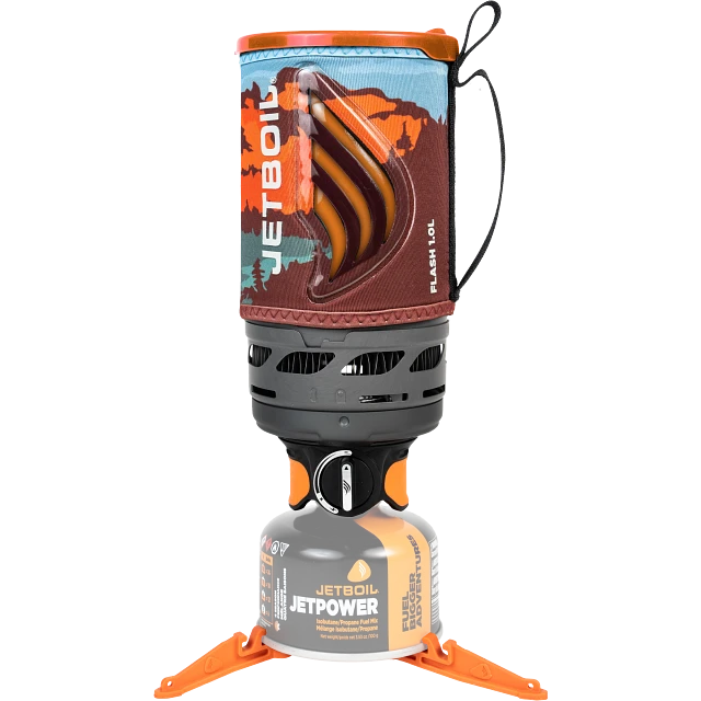 Fully Assembled Jetboil Flash 1.0L Mountainscape Fast Boil System with Ready Heat Indicator