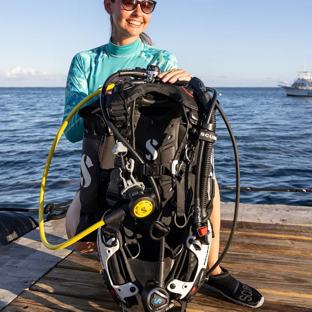 Kailua Beach Walker - Diver Preparing Scuba Gear
