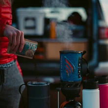 Making Hikers Brew Mile Marker Trail Coffee with the Flash Cooking System