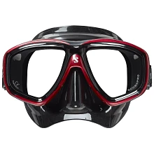 Flux Twin Dive Mask, Red