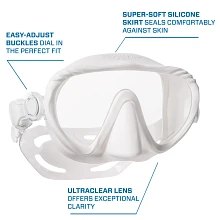 Ghost Dive Mask, White