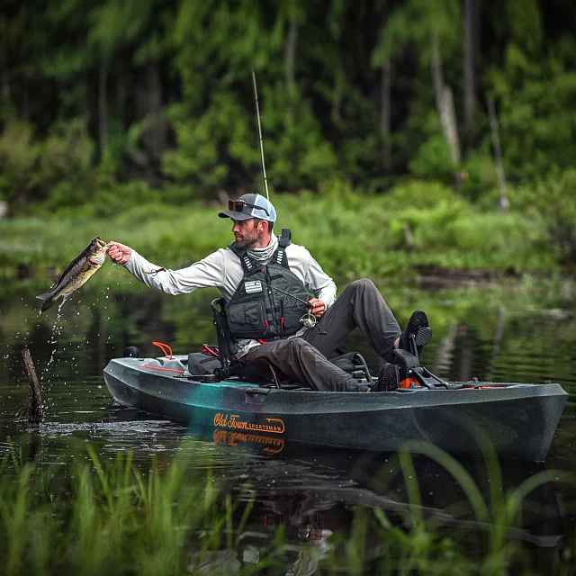 Caught a fish in the Sportsman PDL 106 fishing kayak