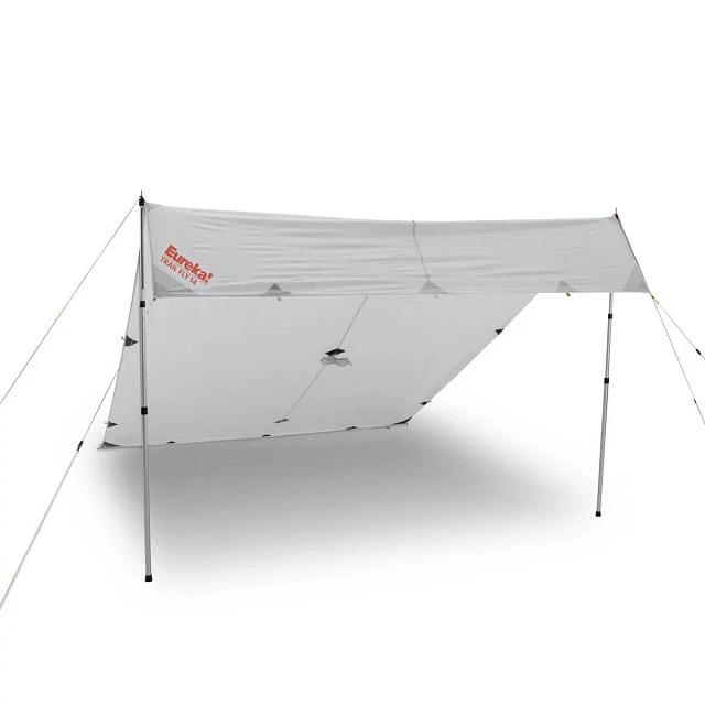 Trail Fly 14 pitch configuration option for shelter and shade. Poles sold separately.