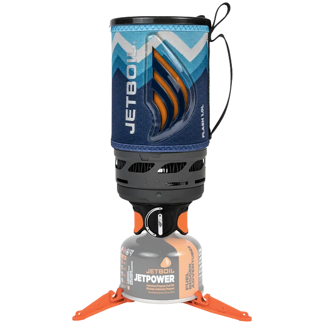 Fully Assembled Jetboil Flash 1.0L Blue Mountain Fast Boil System with Ready Heat Indicator