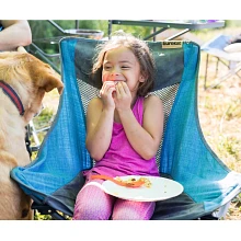 Child eating in Eureka! Lowrider Chair