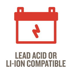 Lead Acid or Li-Ion Compatible