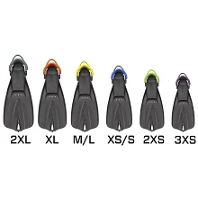 GO Travel Fin w/Colored Bungee Strap