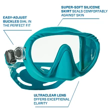 Ghost Dive Mask, Turquoise