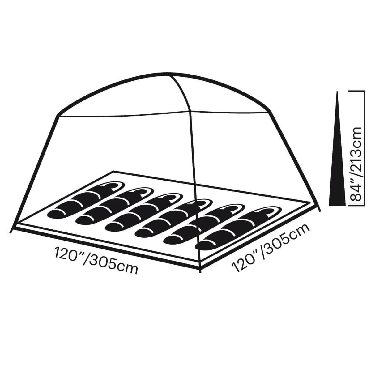 Copper Canyon LX 6 tent spec diagram