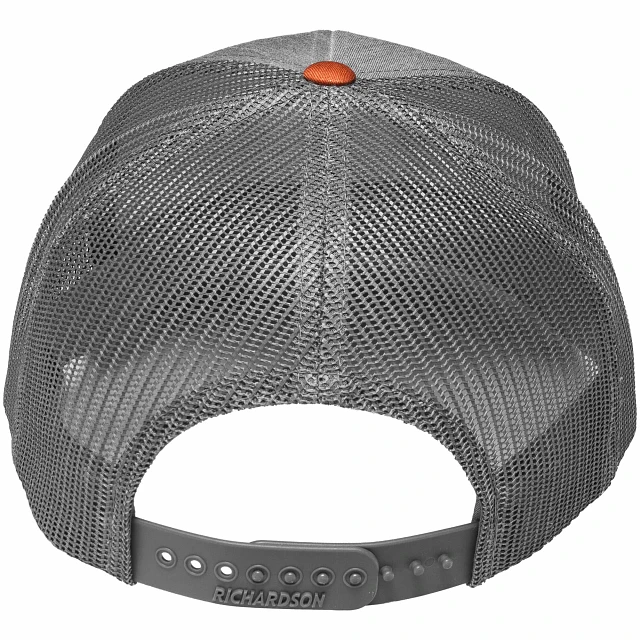 Old Town Trucker Fish Hat - Grey/Orange