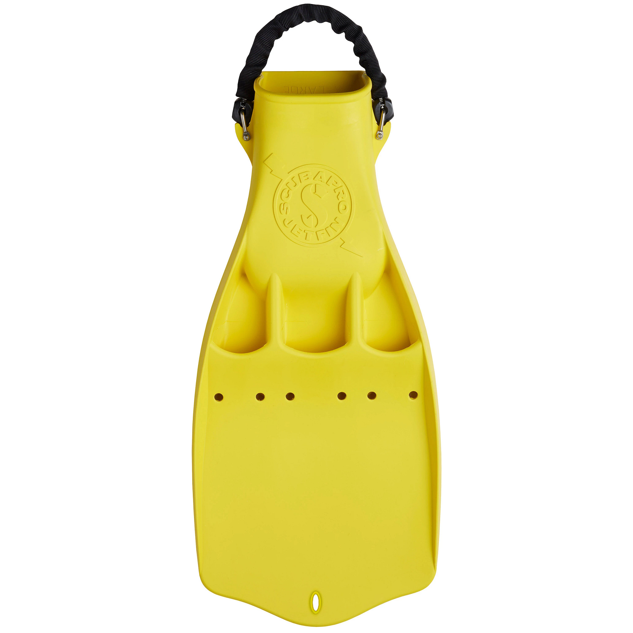 Jet Fin w/ Spring Heel Strap, Yellow, 2XL