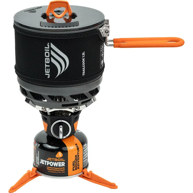 Fully assembled TrailCook 1.2L with handle extended