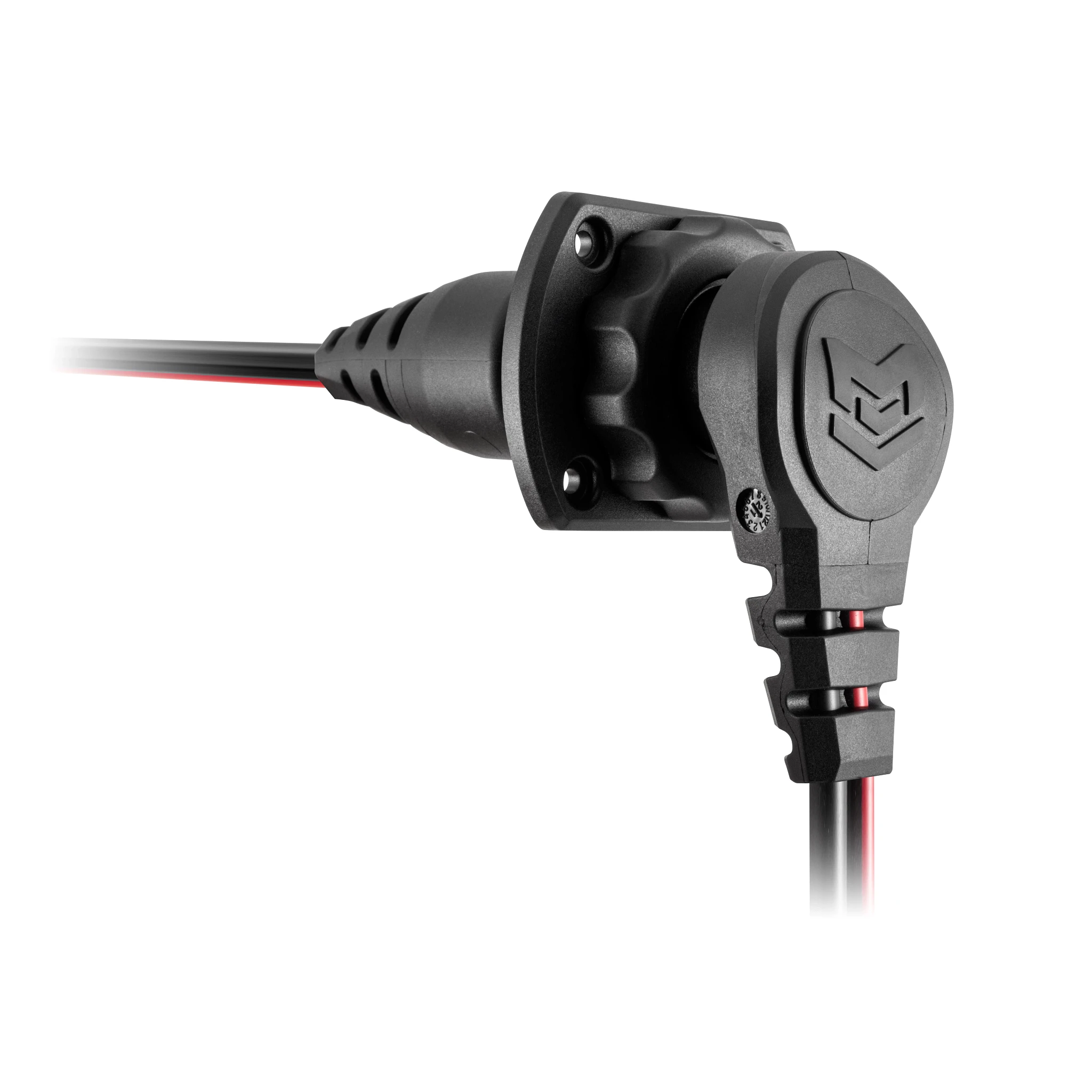 MKR-28 Trolling Motor Plug and Receptacle Front View Plugged In