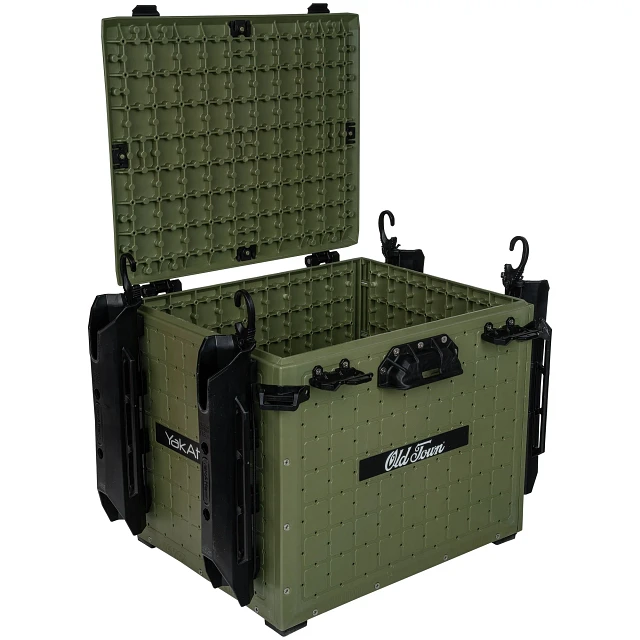 Old Town YakAttack BlackPak Pro Kayak Fishing Crate 13" x 16" - Marsh