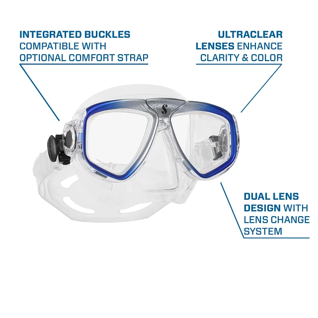 Zoom Dive Mask, Blue