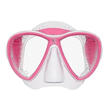 Synergy 2 Twin Trufit Dive Mask, Clear/White-Pink