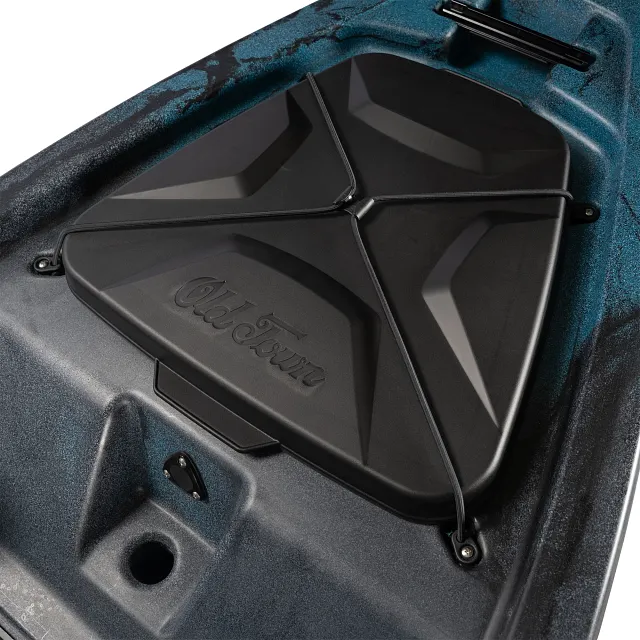 Large quick-seal bow hatch on the Old Town Sportsman 120 Pro