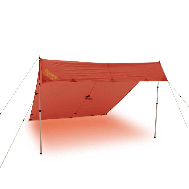 Trail Fly 10 pitch configuration option for shelter and shade. Poles sold separately.