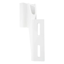 Back view of white, Raptor 6" port jack plate bracket