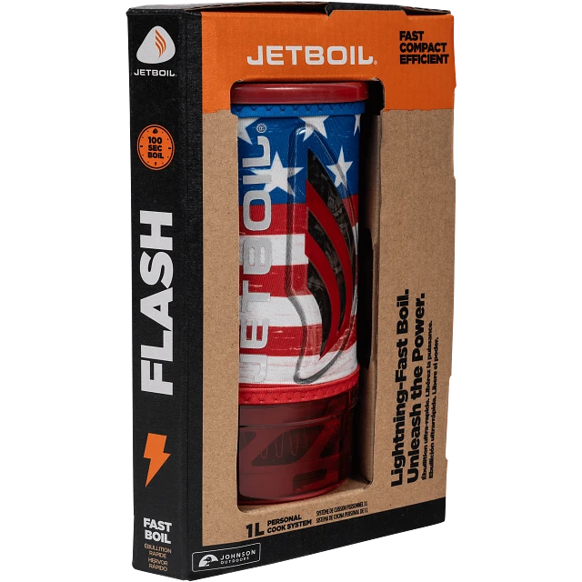 Jetboil Flash Cooking System Patriotic in Packaging