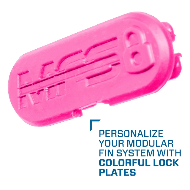 Modular Fin System Lock Plate Set, Pink