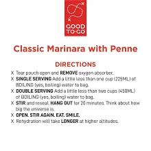 Good To-Go Classic Marinara with Pasta Instructions