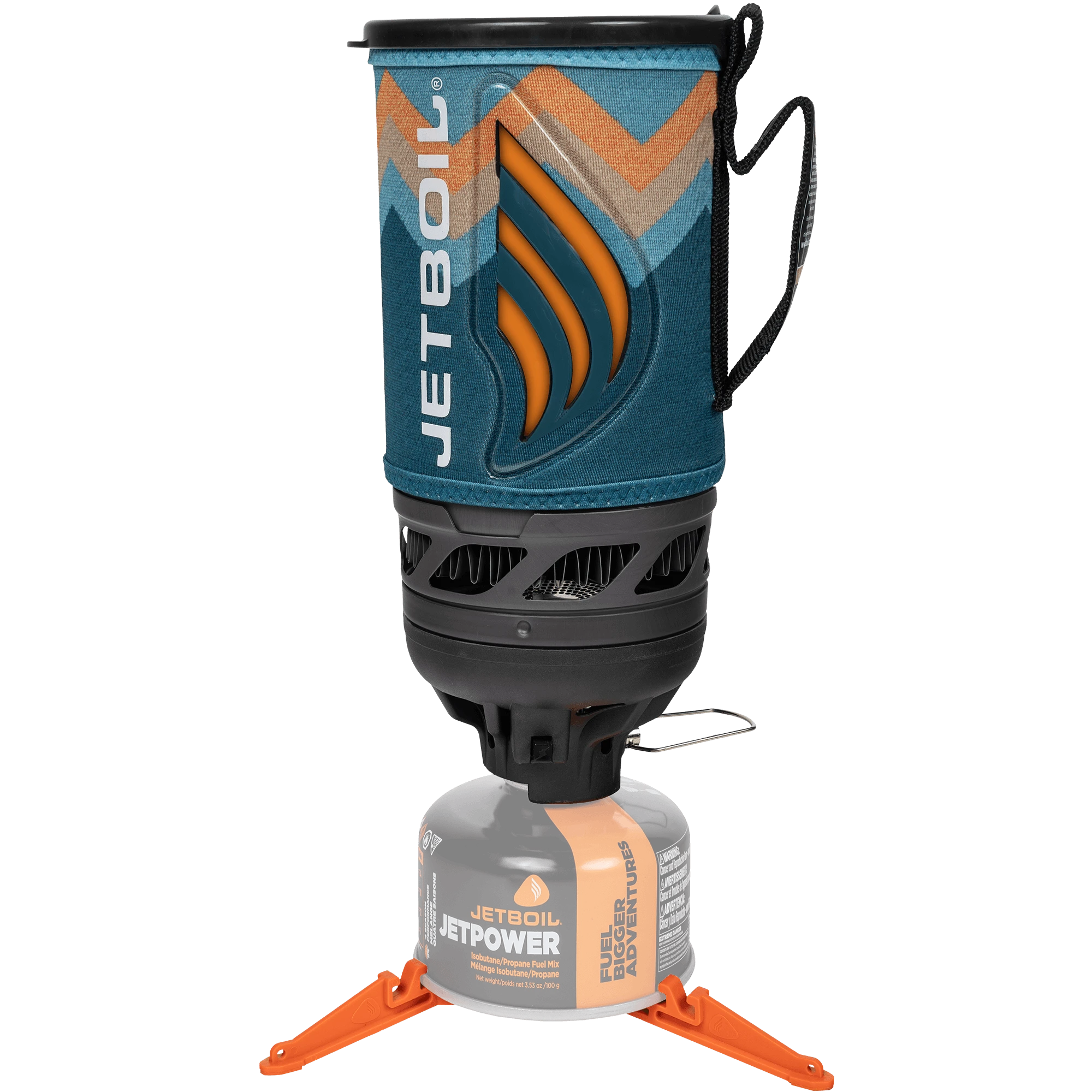 Hot Heat Indicator the Jetboil Flash Cooking System cozy in the color Mountain Stripes