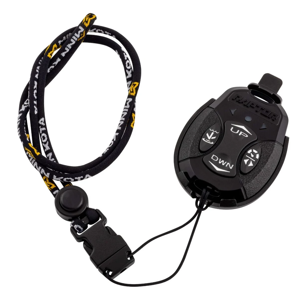 Raptor Remote uncapped with lanyard