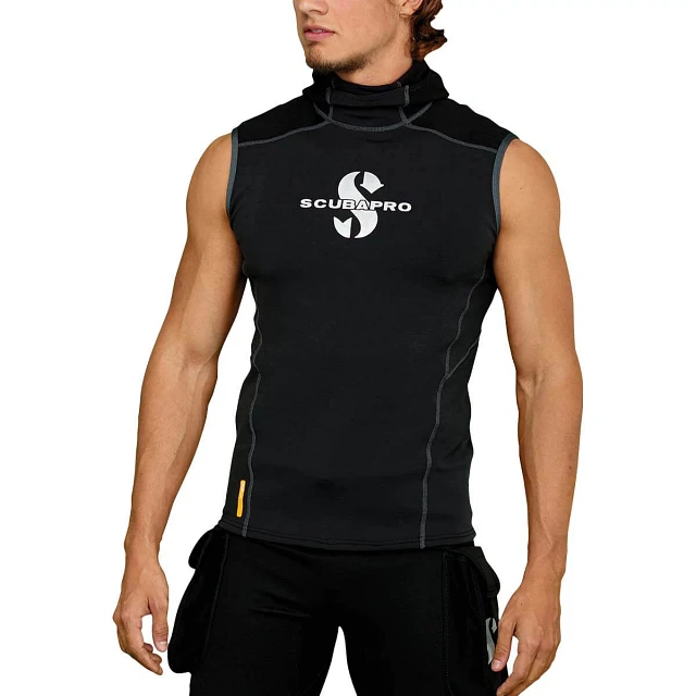 【DISCERNMENT】Goretex Hooded Curf Vest Hybrid Hooded Vest, Men - SCUBAPRO