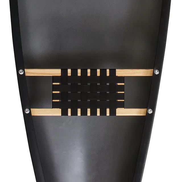 Stern seat on Discovery 158 canoe