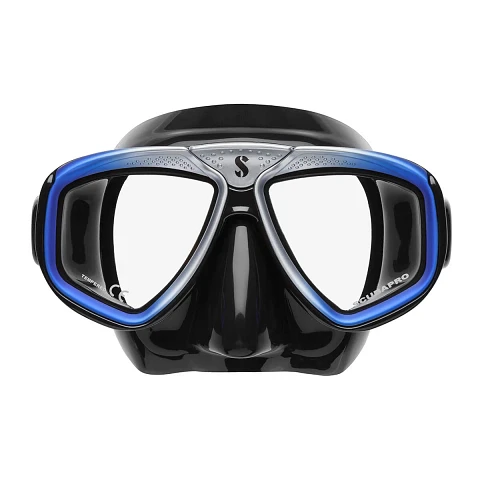 24.157.002, ZOOM MASK, BLK SILIC/BLU-SLV.