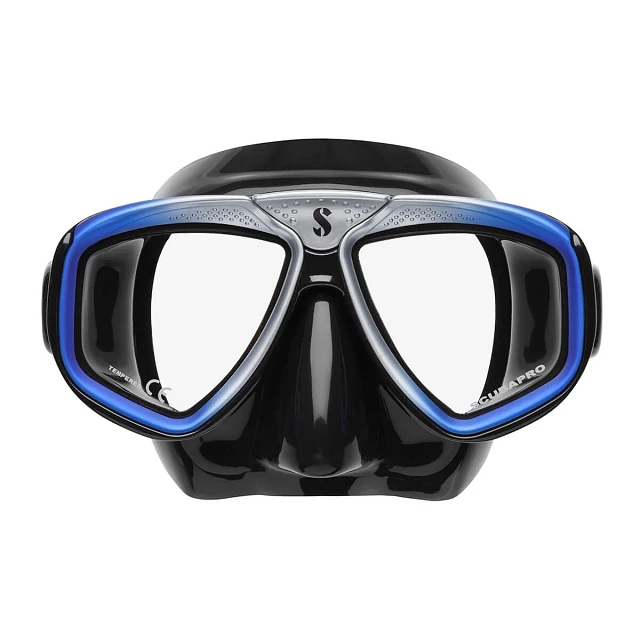 24.157.002, ZOOM MASK, BLK SILIC/BLU-SLV.