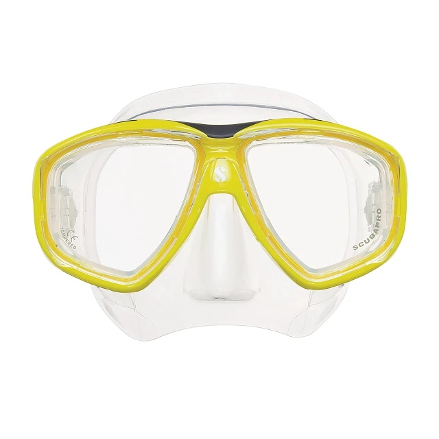 Flux Twin Dive Mask, Yellow