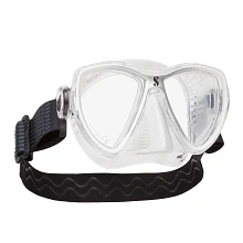 24.716.630, Synergy Mini Dive Mask, Clear Skirt, Clear/White/Silver