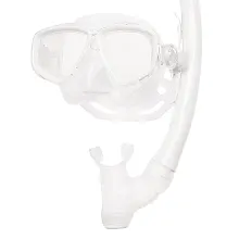 Ecco Mask w/Snorkel, White
