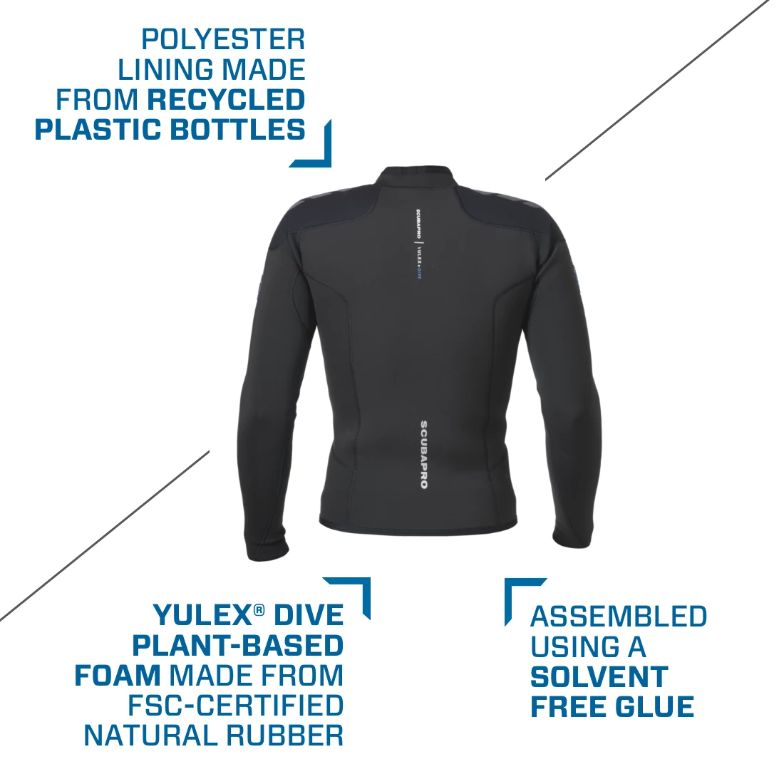 Everflex YULEX® Dive Long Sleeve Top, Men, 3mm SCUBAPRO