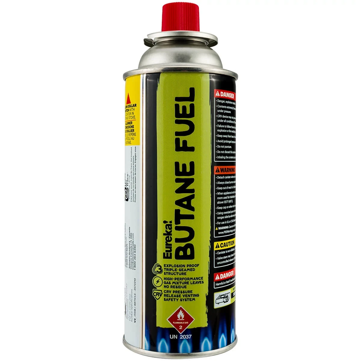 Front of Butane Fuel Can